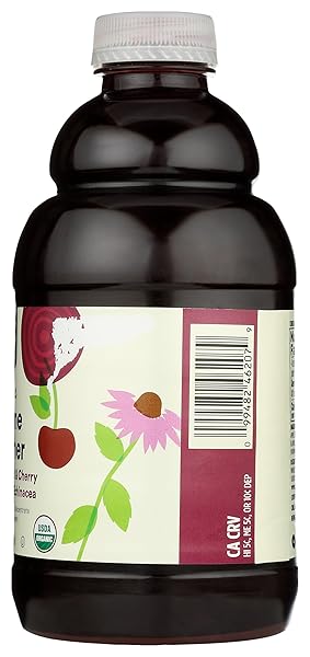 365 BY WHOLE FOODS MARKET, ORGANIC IMMUNE REFRESHER PURPLE CARROT, BEET & CHERRY WITH ELDERBERRY & ECHINACEA JUICE BLEND, 32 FL OZ