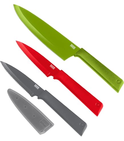 Amazon.com: Kuhn Rikon ICED Knife Set 3 Piece, Ice Hardened German