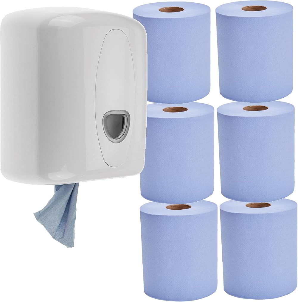 Phoenix Centerfeed Paper Towel Dispenser Wall Mounted with 6 Rolls