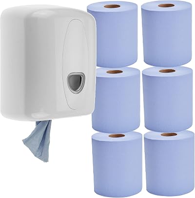 Phoenix Centerfeed Paper Towel Dispenser Wall Mounted with 6 Rolls