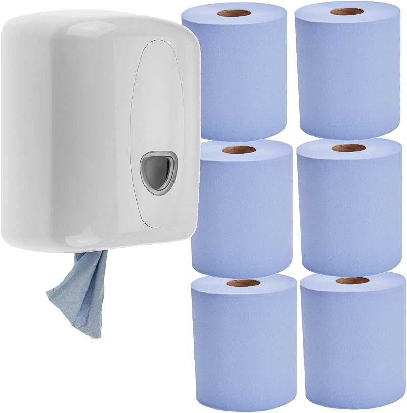 Phoenix Centerfeed Paper Towel Dispenser Wall Mounted with 6 Rolls