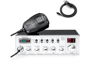 Radioddity QT40 10 Meter SSB Ham Radio, Digital Noise Reduction 40W High Power Amateur Radio with NOAA Alert, AM/FM/PA Mobile Transceiver with CTCSS/DCS, USB Programming Cable, Perfect for Truck