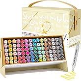 Arrtx Alcohol Markers OROS 90 Colors,Brush and Chisel Tip,Art Markers for Artists Adult Coloring Sketch Illustration, Comic