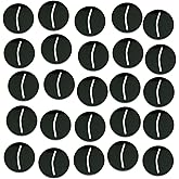 LITKO 25mm Round Paper Mini Bases | Compatible with D&amp;D | Black | 25 Pack | Curved slot | Swap figures in and out | Monster &amp; Hero Standee Bases | Pathfinder &amp; TTRPG | 3mm acrylic