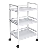 Honey-Can-Do Metal Rolling Cart - White CRT-09622