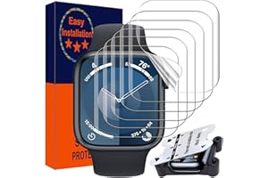 ZPIAR 6 Pack for Apple Watch Series 10 46mm Screen Protector, [Upgrade Flexible Film] Anti-Scratch [No bubbles] Waterproof Soft HD TPU Clear Film for iWatch (Clear, 46mm)