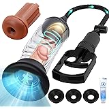 Penis Vacuum Pump with Pocket Pussy, Manual Male Masturbator Cup Penis Enlargement Extend Pump, Penis Enlarge Air Pressure De