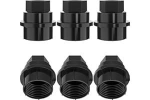 Prime Ave Black Wheel Nut Cap Covers - Compatible Replacement for Cadillac, Chevrolet, GMC Durable Lugnut Caps Cover for Trucks SUV | OEM Part# 15646250 (6 Pack)
