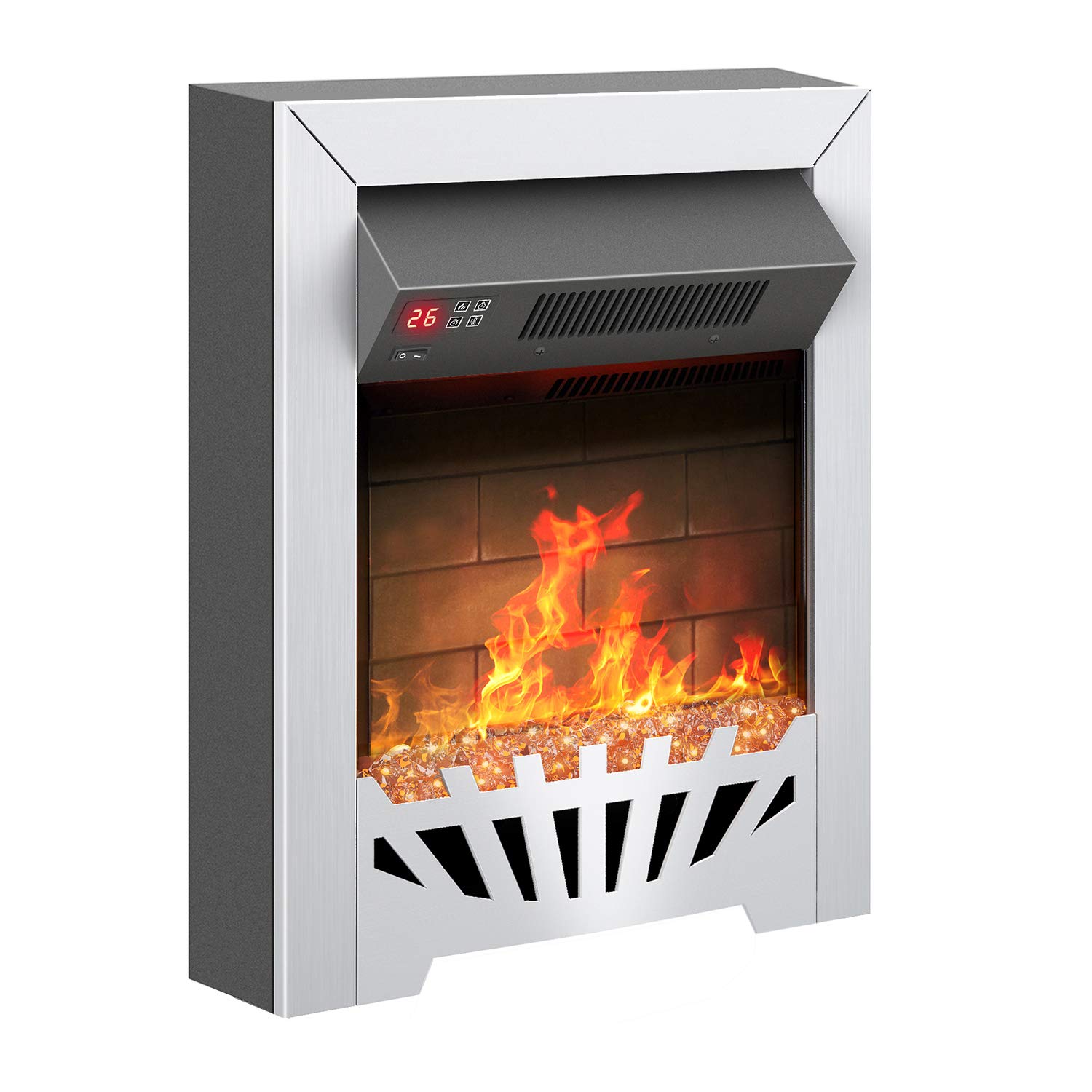 Famgizmo 1800W Fireplace Electric Fires, FreeStanding/Insert Type,Real