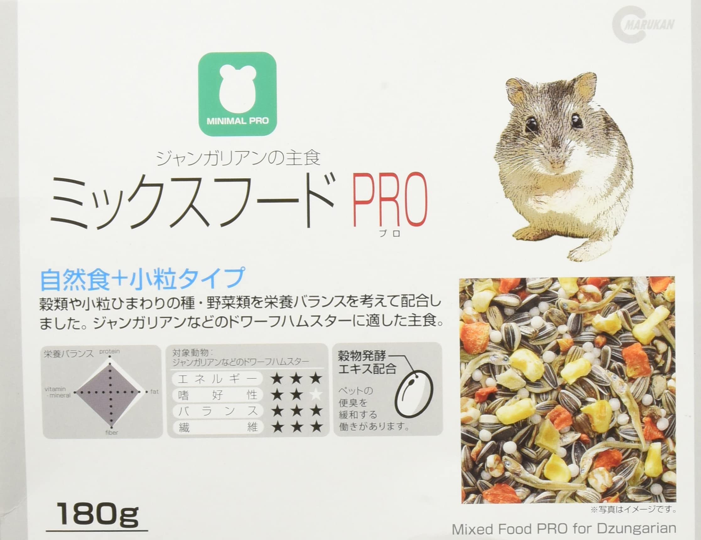 ミニマルランド ジャンガリアンのミックスフードPRO ハムスター用 MRP-701商品画像