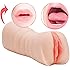 Male Masturbators, Riodong Pocket Pussy Blow Job Stroker Vaginal Oral Sex Toys for Male Masturbation (flesh)