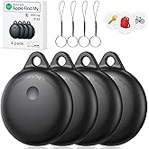 Smart Tags-4 Pack, Smart Bluetooth Tracker Work with Apple Find My, Key Finders and Find My Tracker, Game Changer Waterproof Smart Tag with Key Ring Tracker Tag for Keys/Luggage/Wallet etc