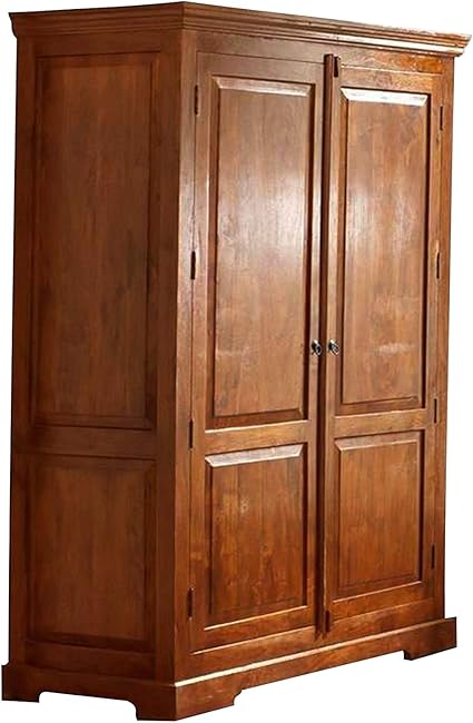Armoire Bois Massif D Acacia Laque Miel Style Colonial Oxford 0437 Amazon Fr Cuisine Maison