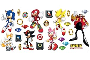 RoomMates Sonic The Hedgehog Wall Decals, RMK5584SCS