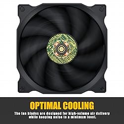 uphere 3-Pack Long Life Computer Case Fan 120mm