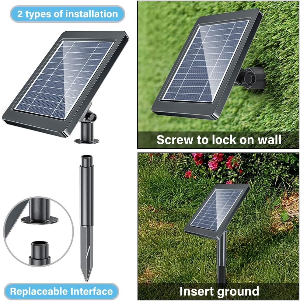 Pendoo Solar Fountain Pump, Solar Powered Water Fountain Pump Outdoor Built-in 1800mAh Battery with Night Work LED Lights, 6 Water Styles for Garden Pool Bird Bath Outdoors Ponds Solar Water Pump Kit: Home Improvement