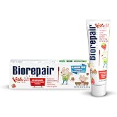 BIOREPAIR Kids- Kids and Baby Toothpaste with Hydroxyapatite, Gentle Cleansing &amp; Enamel Protection, Strawberry Fluoride Free Toothpaste, Moisturizing Action on Gums, 0-6 Years, 2.12 Oz, Made in Italy
