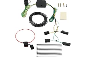 DREAMDRAGON 56327 Trailer Wiring Harness, 4-Pin Vehicle-Side Trailer Wiring Kit Fit for 2015-2024 Ford Transit 150, 250, 350, HD, 4 Flat T-Connector for Transit Cargo Van, Passenger Wagon