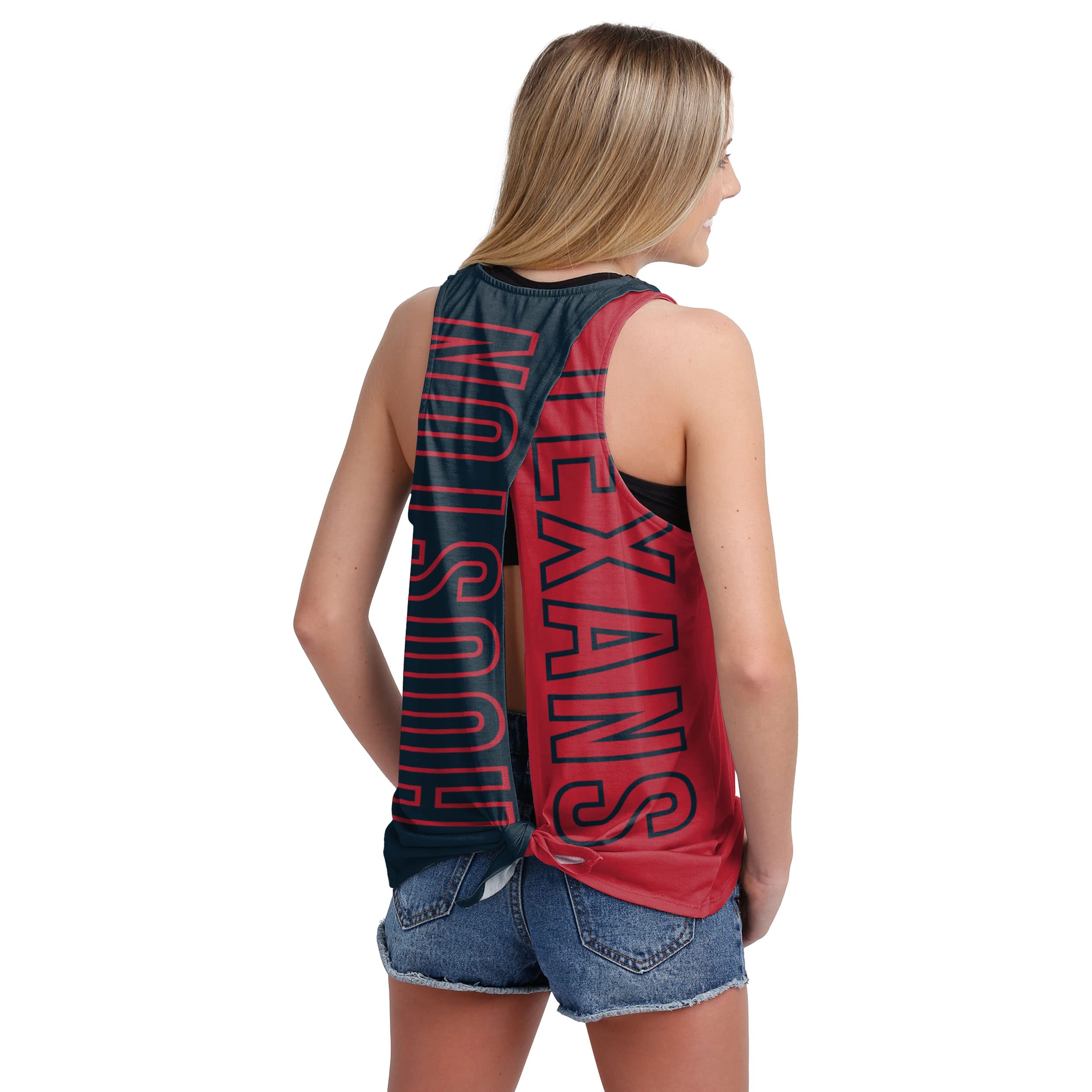 FOCO Houston Texans NFL Womens Tie-Breaker Sleeveless Top - L Image
