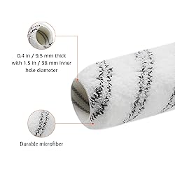 Amazon Basics Microfiber Paint Roller Covers, for