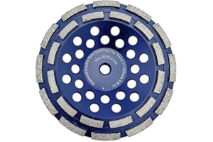 DT-DIATOOL 7 Inch Concrete Grinding Wheel Granite Marble with Double Row Diamond Segment