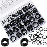 360 Pcs O Ring Assortment Kit, Rubber Washer Orings, Black 24 Sizes | Pressure Washer O Ring Kit for Faucet, Hose, Automotive, Air Gas Plumbing Sealing Repair O Rings