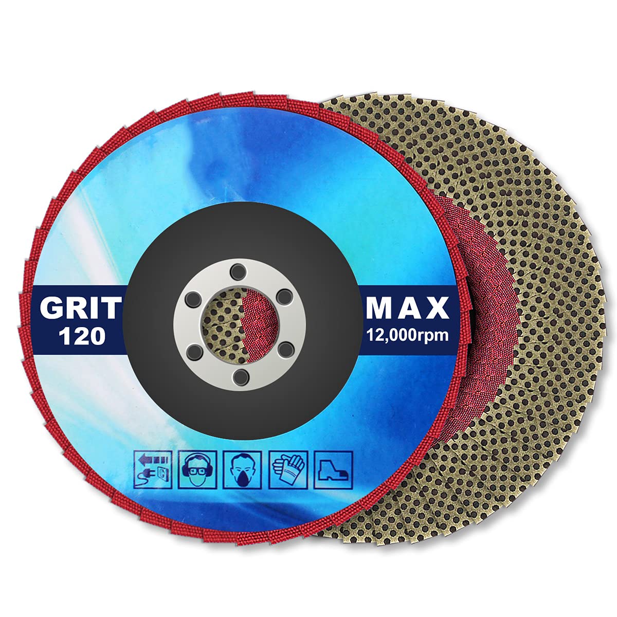 4" Diamond Flap Disc Grinding Sanding Wheels 120 Grit - Sander Tile Stone Marble Concrete Granite Ceramics Glass 1Pcs