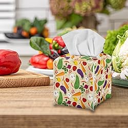 Talayituse Vegetables Fruits Pattern Tissue Box