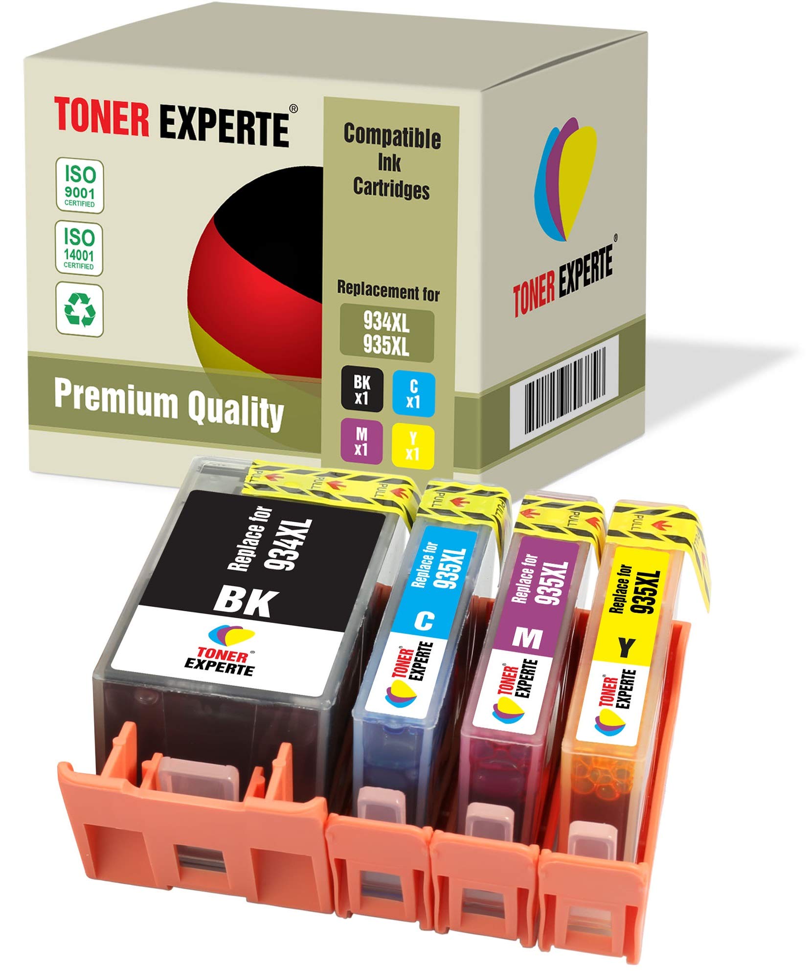 TONER EXPERTE 4-Pack Compatible Ink Cartridges for HP OfficeJet 6812, 6815, 6820 & Pro 6220, 6230, 6830, 6835 (Black, Cyan, Magenta, Yellow) & 24/7 Support