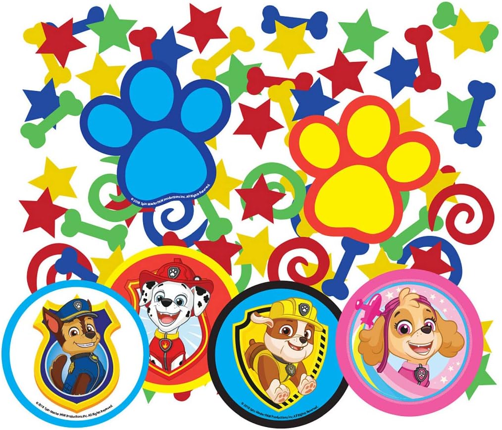 NET TOYS Paw Patrol Party Confetti - 14g - Original Party Table Deco-confetti Furry Friends - Perfect for Kids Birtday Parties & Children's Treat