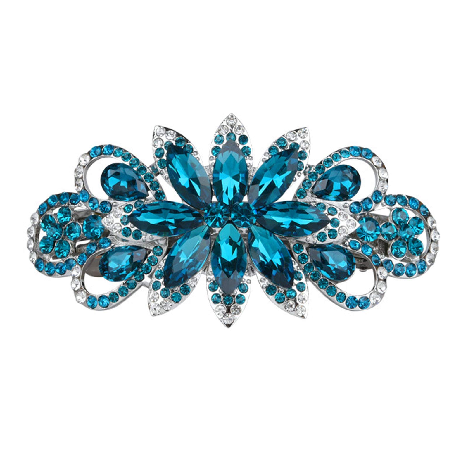 Rhinestone Hairpin Clip Accessories Minimal and Simple Flowers Crystal Hair Barrettes for Women Girl