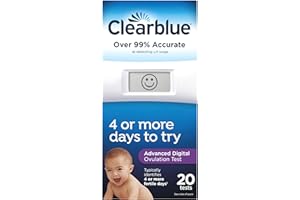 Clearblue Advanced Digital Ovulation Test, Home LH Ovulation Test Kit, 20 Ct