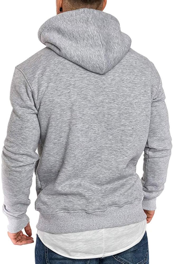 DIOMOR Mens Classic Basic Hooded Sweatshirt with Kanga Pocket Casual Big and Tall Drawstring Hoodie Pullover Outerwear at  Men’s Clothing store