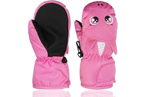 YR.Lover Children Ski Gloves Winter Warm Outdoor Riding Thickening Gloves(2-4Y)