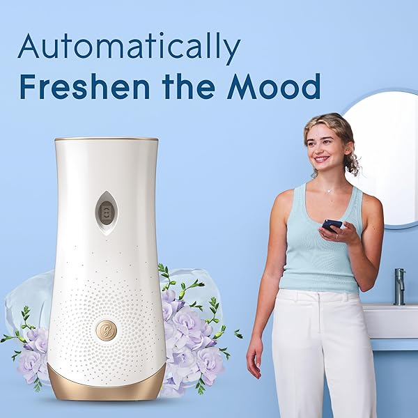 GLADE AUTOMATIC SPRAY AIR FRESHENER REFILL, SCENTED AIR FRESHENER FOR HOME AND BATHROOM, CLEAN LINEN, 6.2 OZ, 2 COUNT