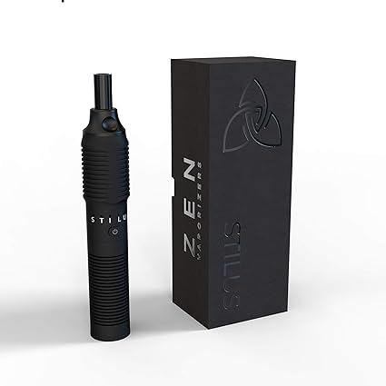 ZEN Vaporizer Verdampfer Stilus Pro V2 + extra Batteriefach schwarzes Glasmundstück 2 Jahre Garantie