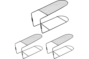 Copidrum Shoe Slot Organizer for Closet Metal Shoe Rack Storage Space Saver Shoe Stacker Organizers for Shelf (Metal-3PACK)