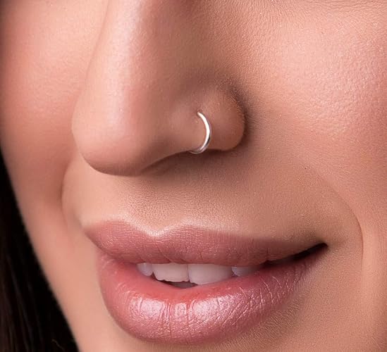 Silver Nose Ring 18 G 925 Sterling silver Nose Rings hoop
