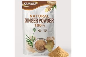 SEAYOFA 24oz Premium Ground Ginger Powder – Natural Dried Ginger Root (1.5 lb) for Cooking, Baking, Herbal Tea & Seasoning – Bold Aroma & Smooth Mixing Spice