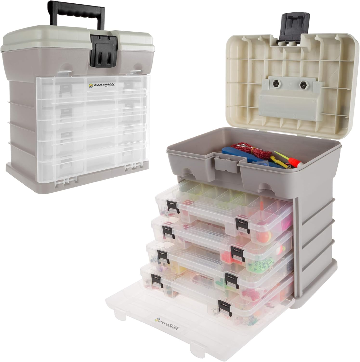Storage Tool Box Durable Organizer Utility Box 4 Drawers 19
