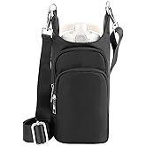 KYTACCU Water Bottle Holder with Strap Water Bottle Carrier Sling Bag Purse Crossbody Bag for Women Walking Hiking