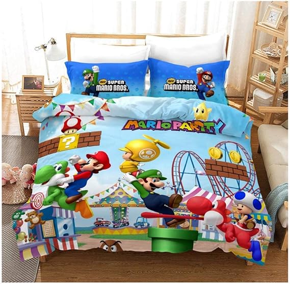 LISaINmAy The Grinch Bettwäsche Set - Kinder Bettbezug Mit Kissenbezügen