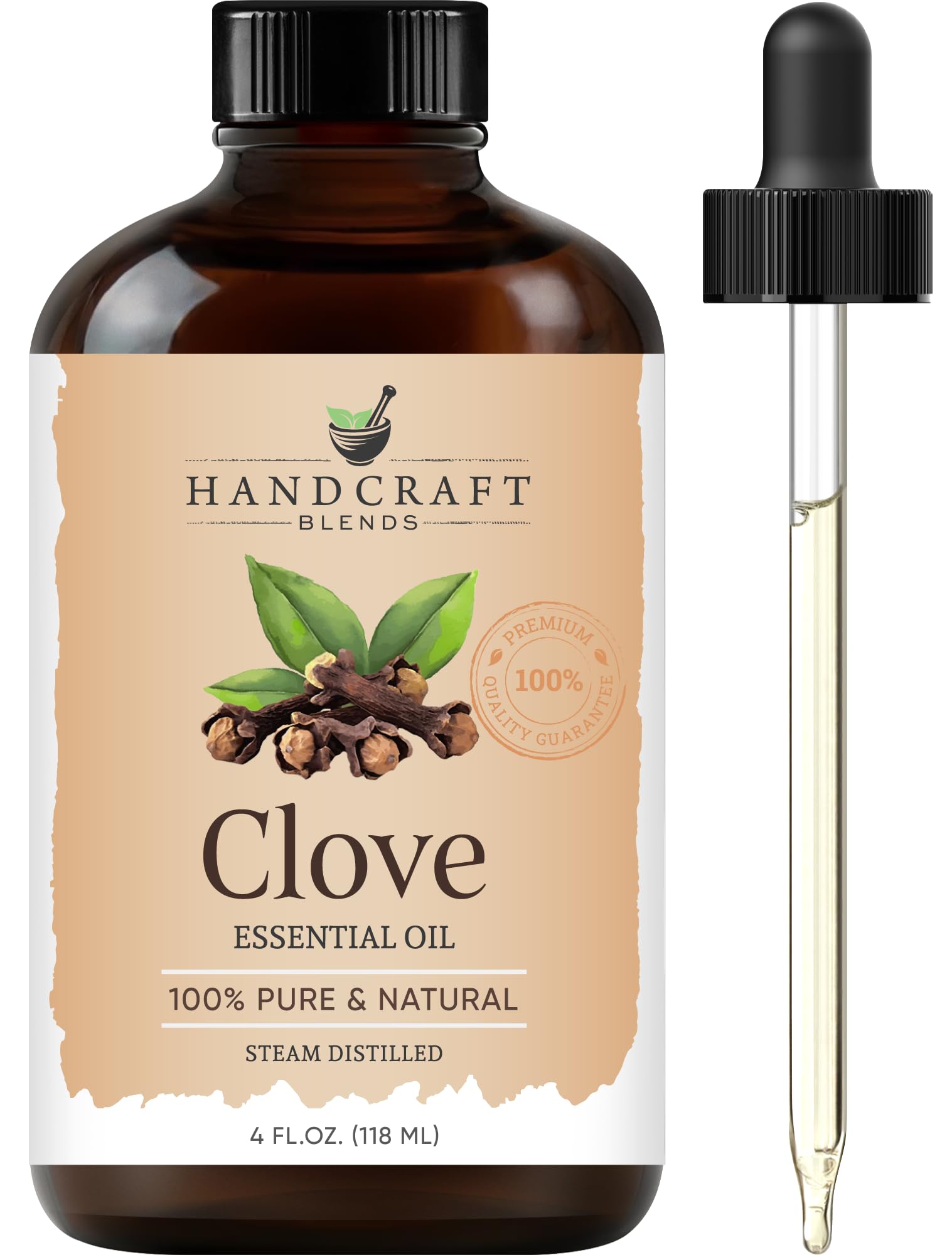 Photo 1 of Handcraft Blends Clove Essential Oil – Huge 4 Fl Oz – 100% Pure and Natural – Premium Grade Essential Oil for Diffuser and Aromatherapy, Skin, Massage, Candle and Soap Making Fragrance