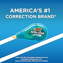 BIC Wite-Out Brand Mini Correction Tape, 16.4