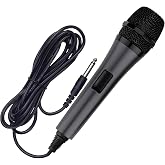 Karaoke USA M187 Professional Dynamic Microphone (Corded),Black