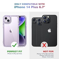 Diaclara Designed for iPhone 14 Plus Case, Full