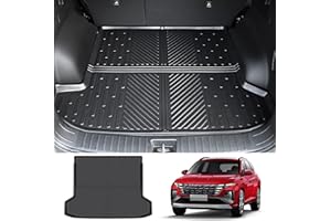 JTYZSM Rear Cargo Mat for 2022-2024 Hyundai Tucson All Weather Trunk Mat TPE Cargo Liner Only Fit with Optional Bose Premium Audio System for Hyundai Tucson Black(Not fit PHEV or N Line)