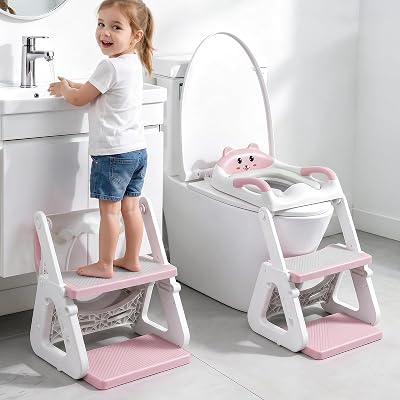 Orzbow Potty Training Toilet Seat 2 in 1 with Stable Triangle Structure