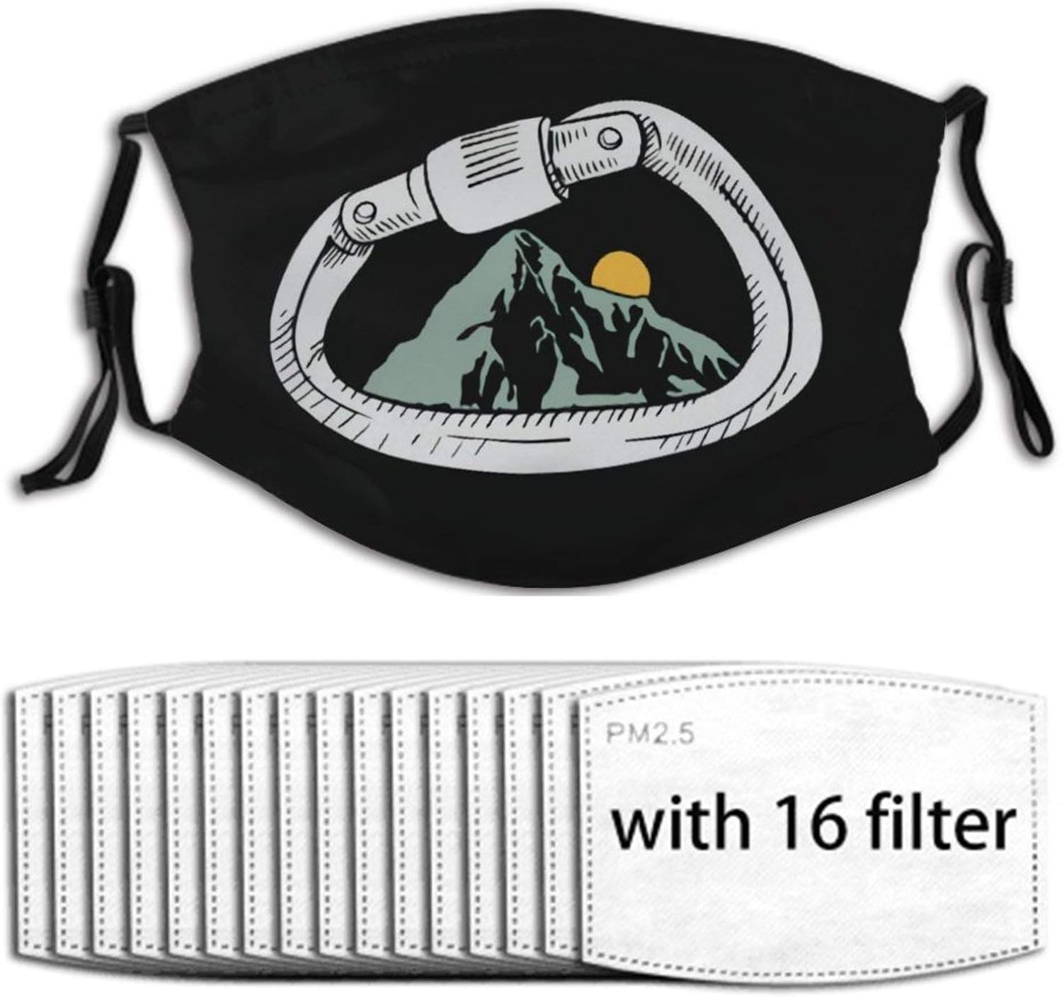 Climbing Mountain Climber Design Face Mask with 16