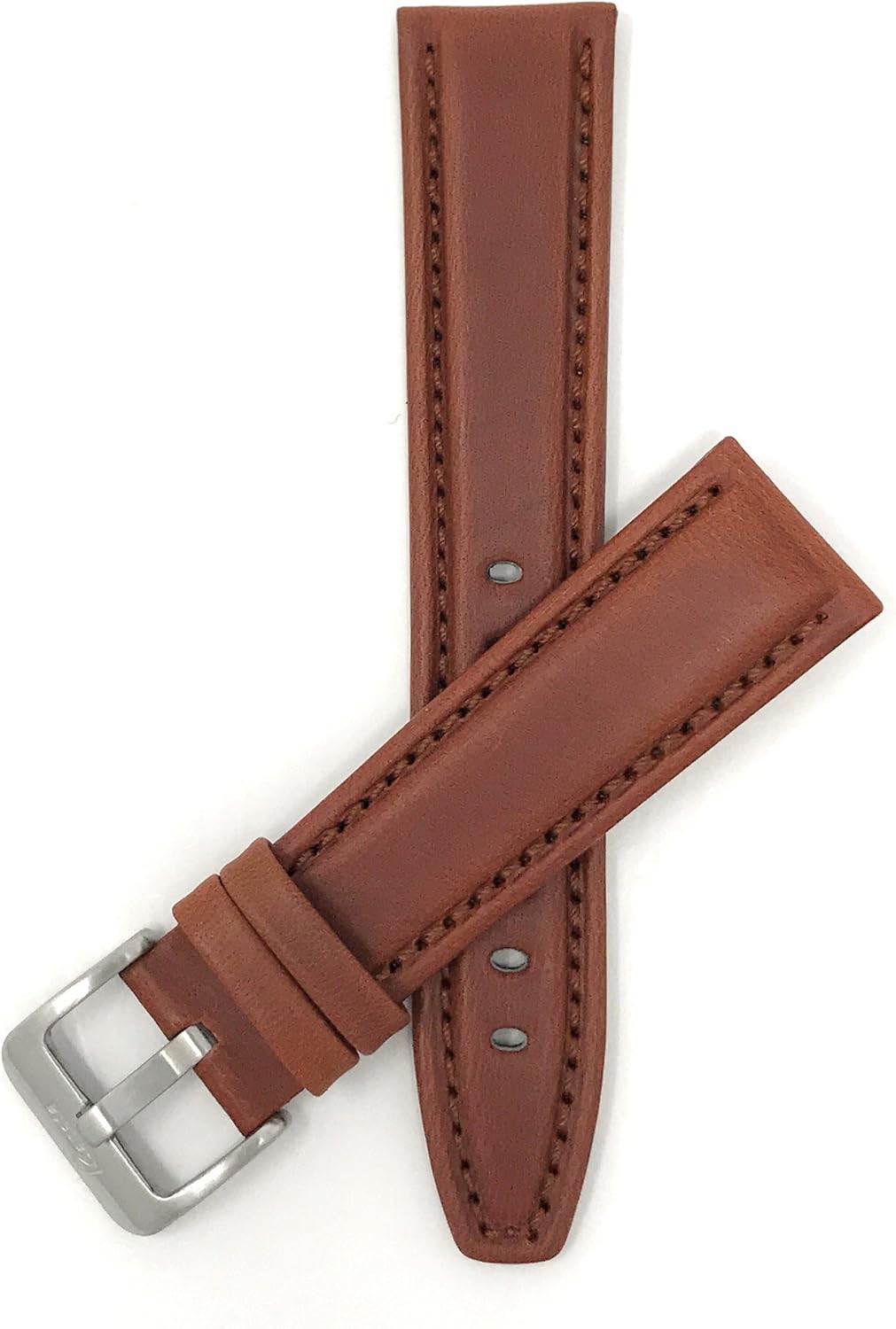 Mens Leather Watch Band 2 Colors 12mm to 22mm (Extra Long Available)